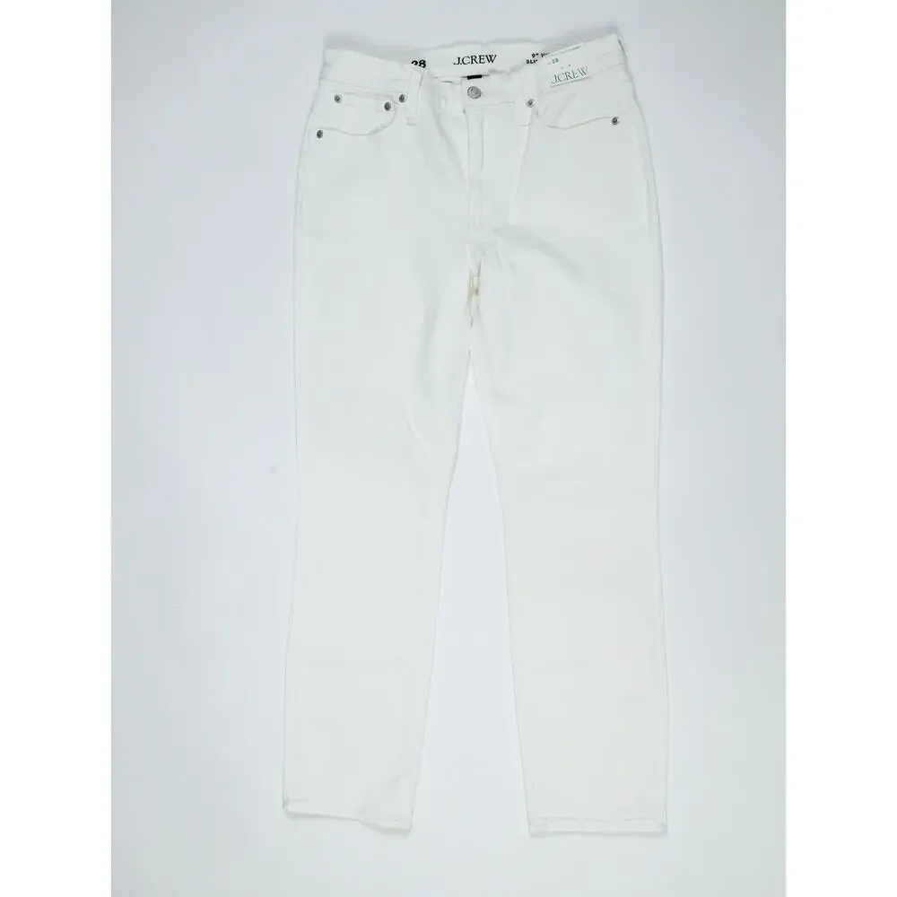 NWT J.Crew 9” Vintage Slim Straight White Jeans 28 High Rise Coastal Denim $128 - Picture 4 of 16